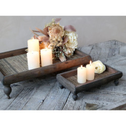 Dekorační podnos na nožičkách Ratta Tray - 33*19*9 cm