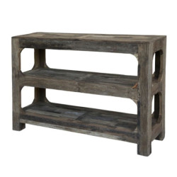 Hnědý dřevěný konzolový stůl regál Grimaud Unit - 120*40*80 cm