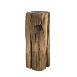 Dřevěný válcový svícen Grimaud Unit M - 13*10*28 cm