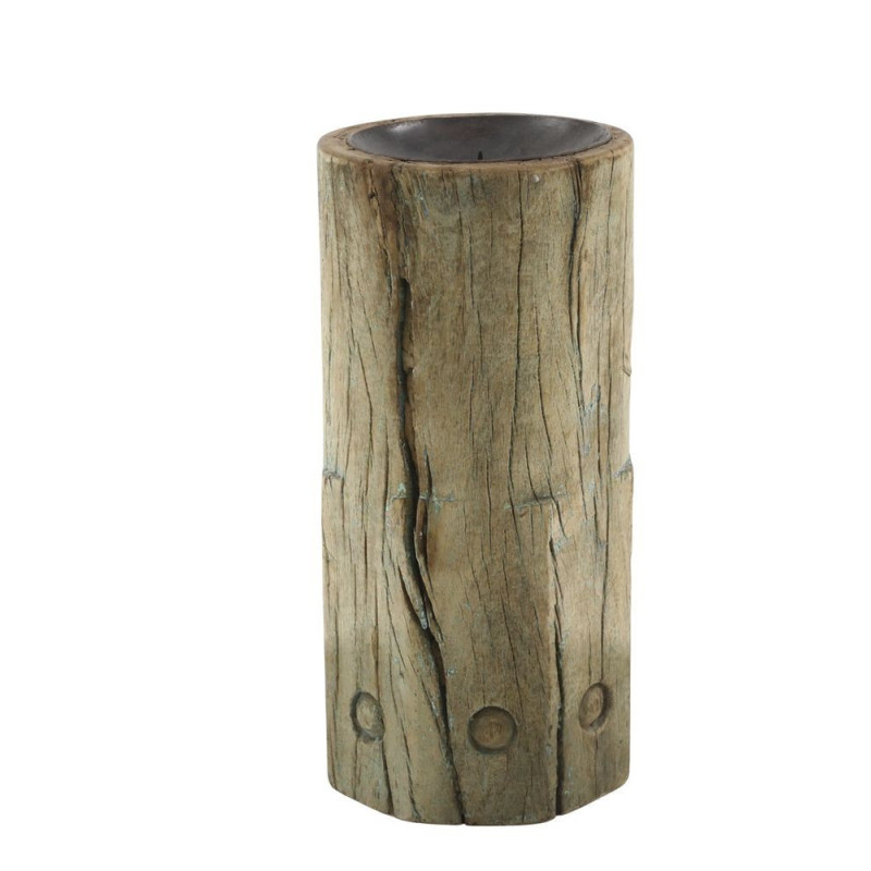 Dřevěný válcový svícen Grimaud Unit L - 14*30 cm