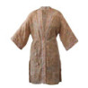 Lososové kimono / župan s květovaným vzorem Floral Print - one size