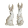 Set 2ks krémová antik dekorace králík - 6*4*13 cm