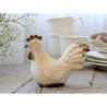 Béžová antik dekorace kohoutek Farm unique - 15*6*12 cm