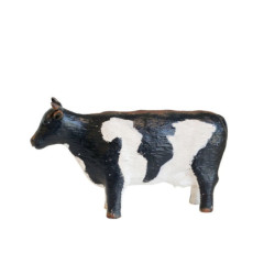 Strakatá antik dekorace kravička Farm unique - 22*5,5*13 cm