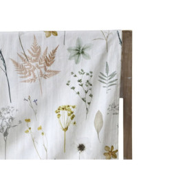 Krémový bavlněný ubrus s divokými květy Aix Wild Flowers - 140*240 cm