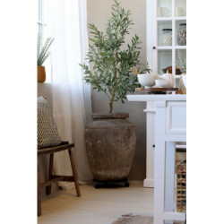 Dekorace umělý stromek olivovník s olivami Olea Tree - 15*170 cm