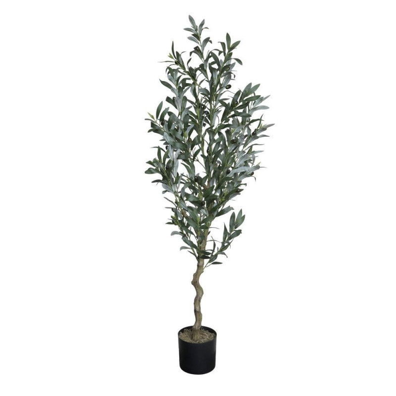 Dekorace umělý stromek olivovník s olivami Olea Tree - Ø 15*132 cm