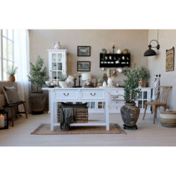 Dekorace umělý stromek olivovník s olivami Olea Tree - Ø 15*132 cm