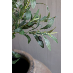 Dekorace umělý stromek olivovník s olivami Olea Tree - Ø 15*132 cm