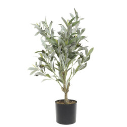 Dekorace umělý stromek olivovník s olivami Olea Tree - Ø 12*73 cm