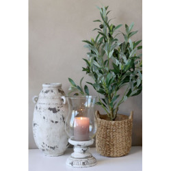 Dekorace umělý stromek olivovník s olivami Olea Tree - Ø 12*73 cm