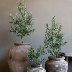 Dekorace umělý stromek olivovník s olivami Olea Tree - Ø 12*73 cm