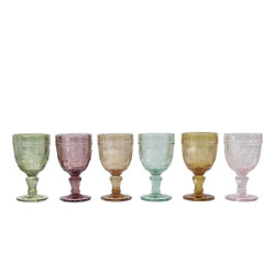 Set 6ks barevných skleniček na víno  Saint-Émilion - Ø 8*15cm / 250ml