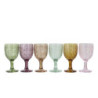 Set 6ks barevných skleniček na víno  Saint-Émilion - Ø 7,5*16 cm / 250ml