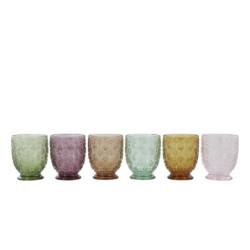 Set 6ks barevných skleniček na vodu Saint-Émilion - Ø 8*10 cm / 250ml