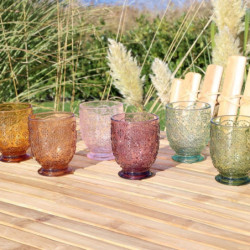 Set 6ks barevných skleniček na vodu Saint-Émilion - Ø 8*10 cm / 250ml