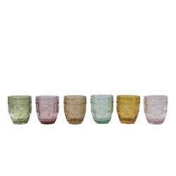 Set 6ks barevných skleniček na vodu Saint-Émilion - Ø 8,5*10 cm / 300ml