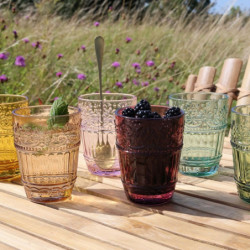 Set 6ks barevných skleniček na vodu Saint-Émilion - Ø 8,5*10 cm / 300ml