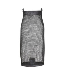 Granitová antik drátěná lucerna na úzkou svíčku Jinna - Ø 10*24 cm
