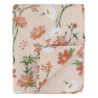 Růžový bavlněný přehoz s květy Aix Quilt Wild Flowers - 130*180 cm