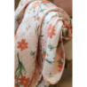 Růžový bavlněný přehoz s květy Aix Quilt Wild Flowers - 130*180 cm