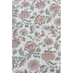 Krémový bavlněný ubrus s květy Aix Wild Flowers - 140*240 cm