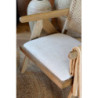 Přírodní dřevěné křeslo s výpletem Lounge Wicker - 65*70*77 cm