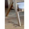 Přírodní dřevěné křeslo s výpletem Lounge Wicker - 65*70*77 cm