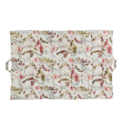 Krémová matrace s květy Aix Quilt Wild Flowers - 60*100 cm