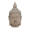 Béžová antik dekorace hlava Buddha - 21*22*40 cm