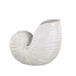 Krémová antik keramická dekorace váza mušle Shells - 38*20*32 cm