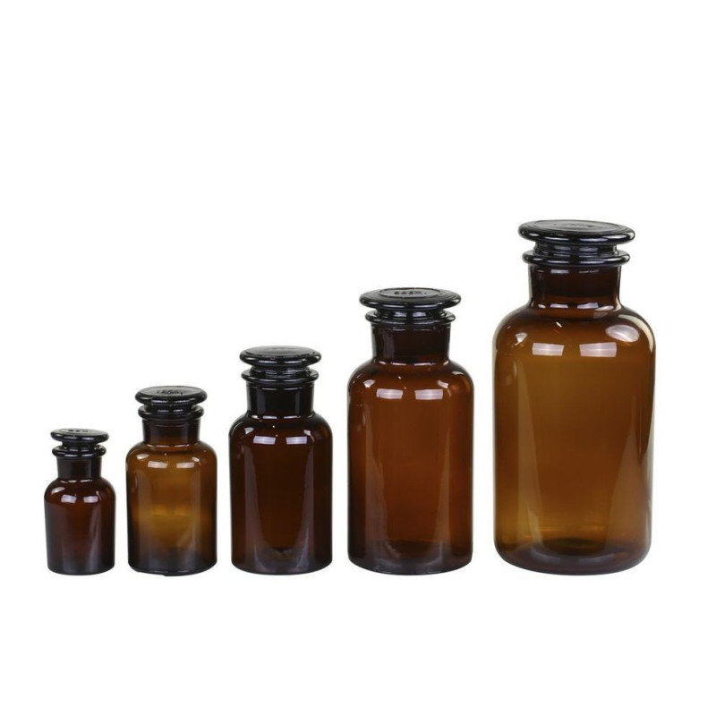 5ks mocca skleněná dóza Old French Apothecary - Ø 10*21,5cm/ 1000 ml