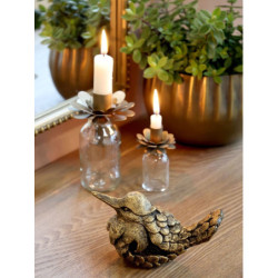Mosazná antik dekorace socha ptáčka  - 11*7*9 cm