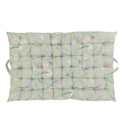 Zelená matrace s květy Aix Quilt Wild Flowers - 60*100 cm