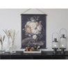 Nástěnná vintage mapa s květy Floral print - 76*97 cm