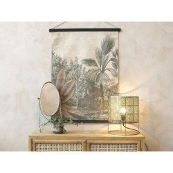 Nástěnná vintage mapa s palmou Palm Trees  - 76*97 cm