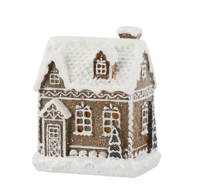 Perníková chaloupka se světýlky Gingerbread Noël LED - 8*6*10 cm